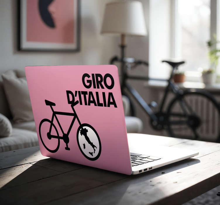 Adesivo para laptop ícone giro d'italia - TenStickers
