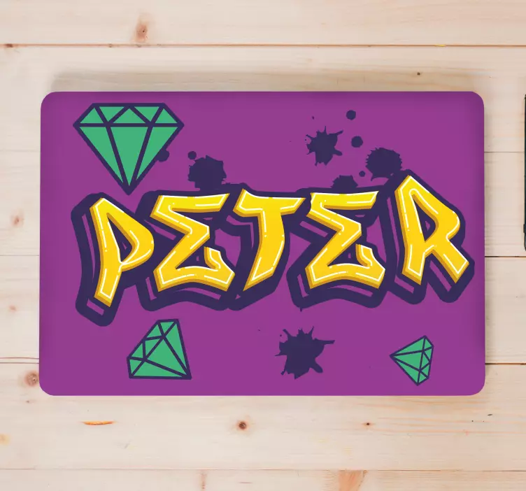Adesivo para laptop grafite-arte personalizada - TenStickers