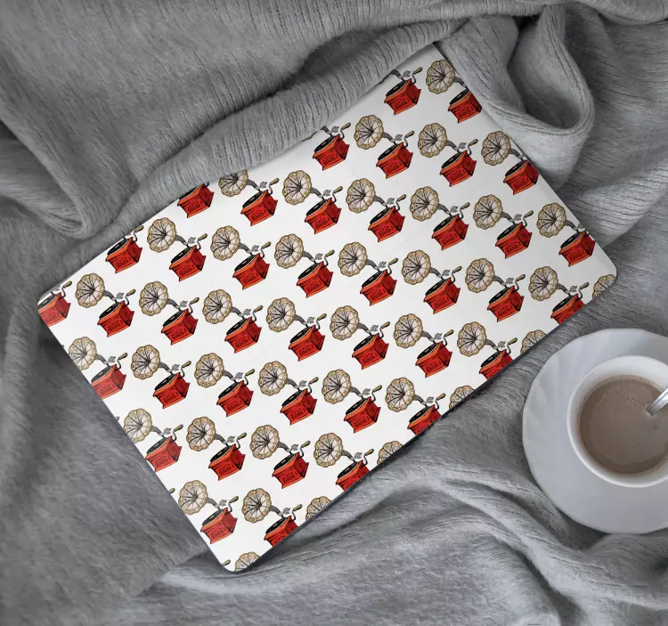 Adesivo para laptop tocador de música vintage - TenStickers