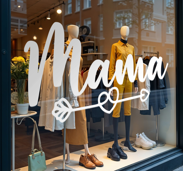 Adesivo para montras amor de mãe - TenStickers