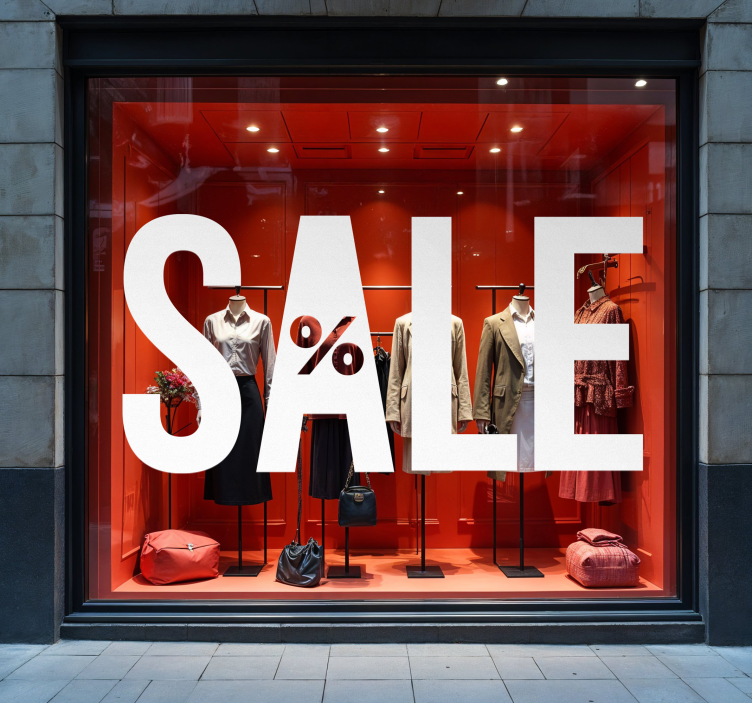 Adesivo de promoção letras grandes - TenStickers