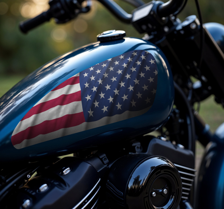 Adesivo para motas bandeira dos eua sportster - TenStickers