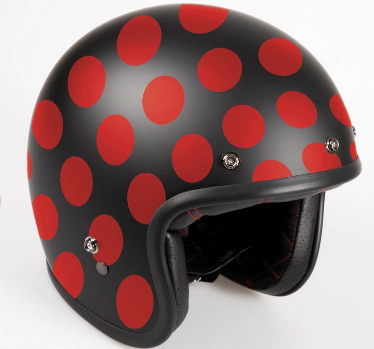 Adesivo para motas conjunto de pontos vermelhos - TenStickers