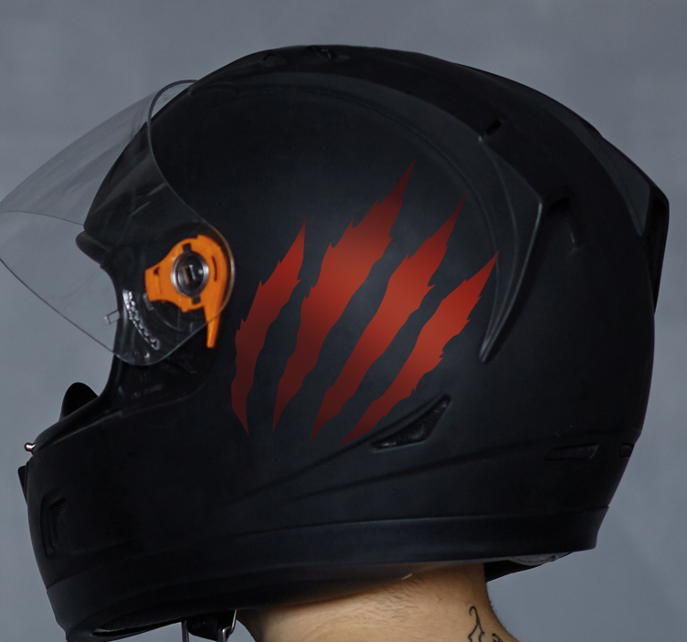 Adesivo para motas design de arranhões monocromáticos - TenStickers