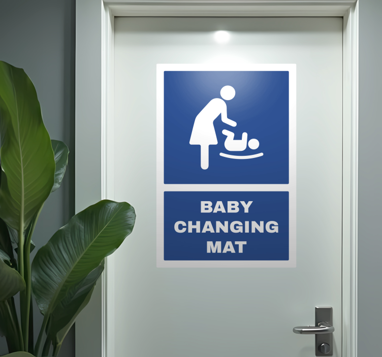 Adesivo para porta baby changing mat - TenStickers