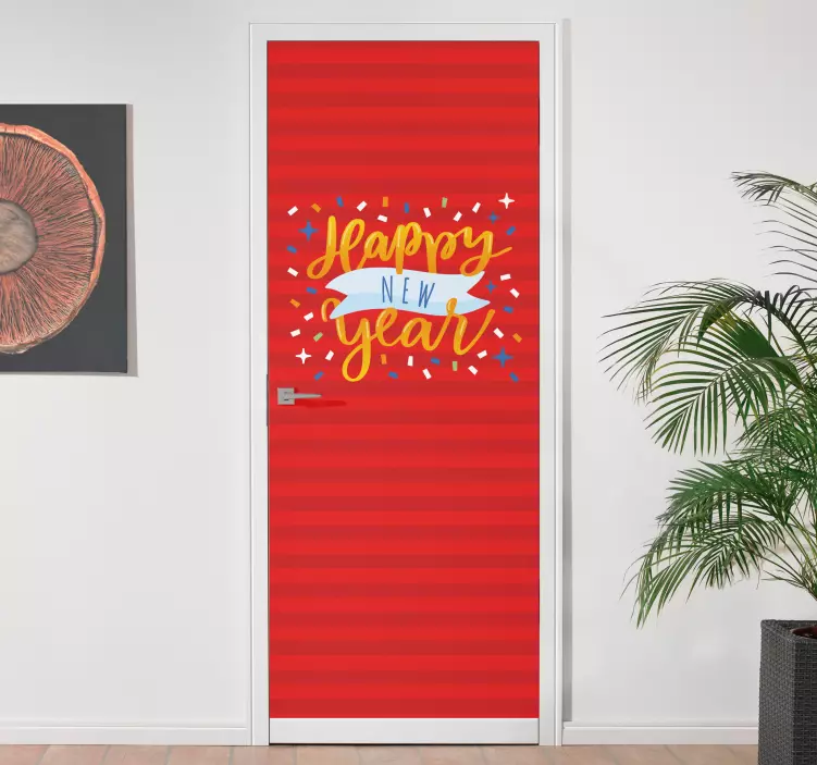 Adesivo de natal saudações festivas de ano novo - TenStickers