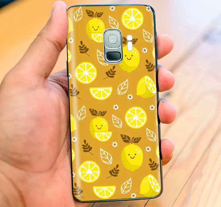 Adesivo para samsung estampa de limão alegre - TenStickers