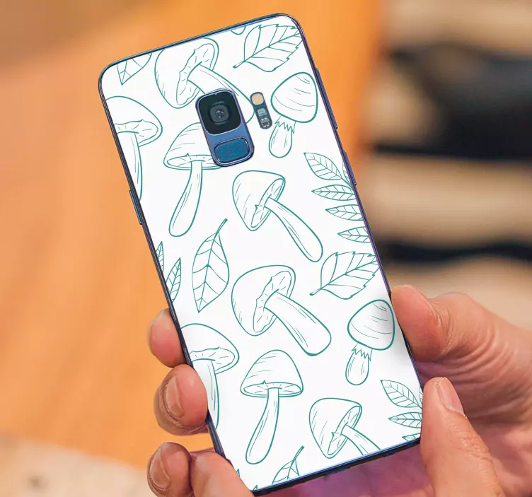 Adesivo para Samsung motivo de folha de cogumelo - TenStickers