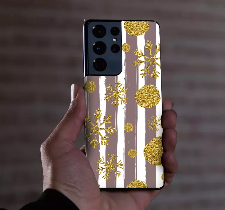 Adesivo de natal com padrão de floco de neve - TenStickers