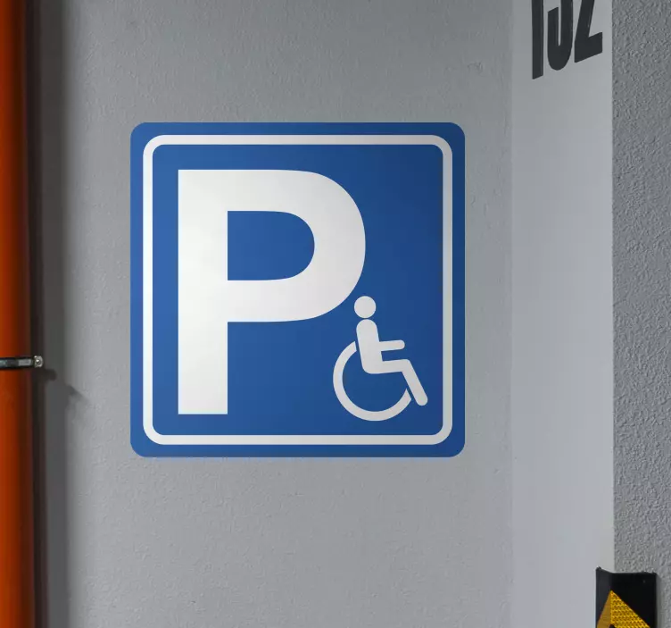 Autocolante parque estacionamento estacionamento para deficientes - TenStickers