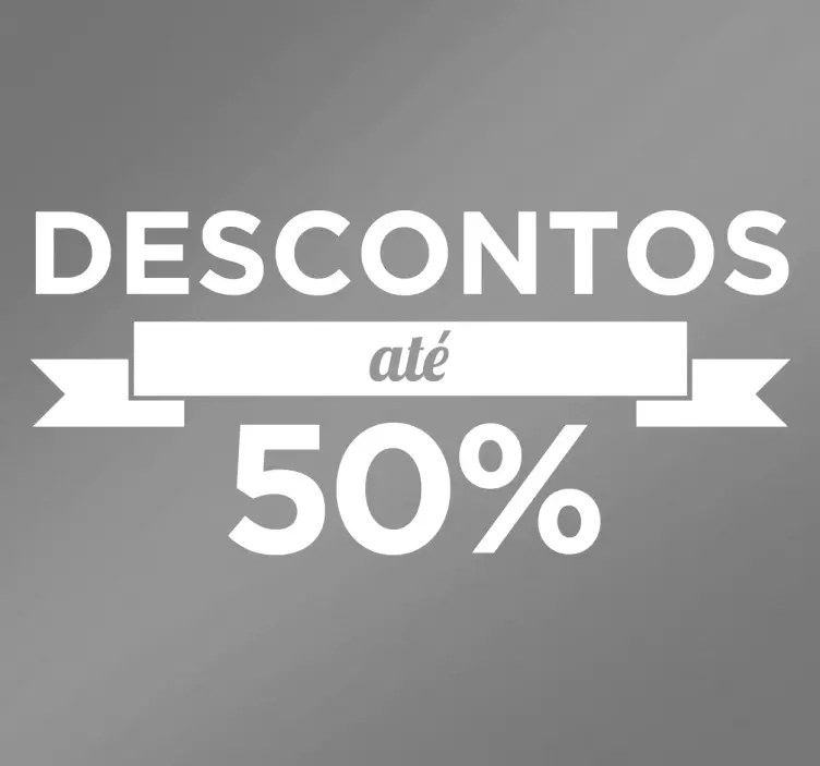 Adesivo personalizados de descontos - TenStickers