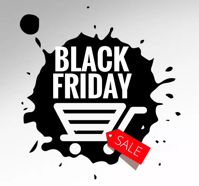 Adesivo promoção Black friday - TenStickers