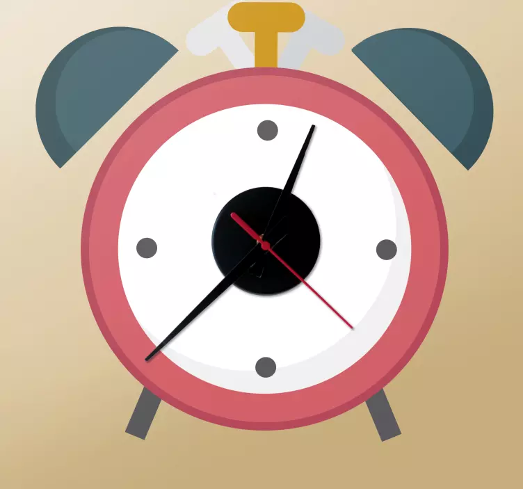 Adesivo relógios design de alarme clássico - TenStickers