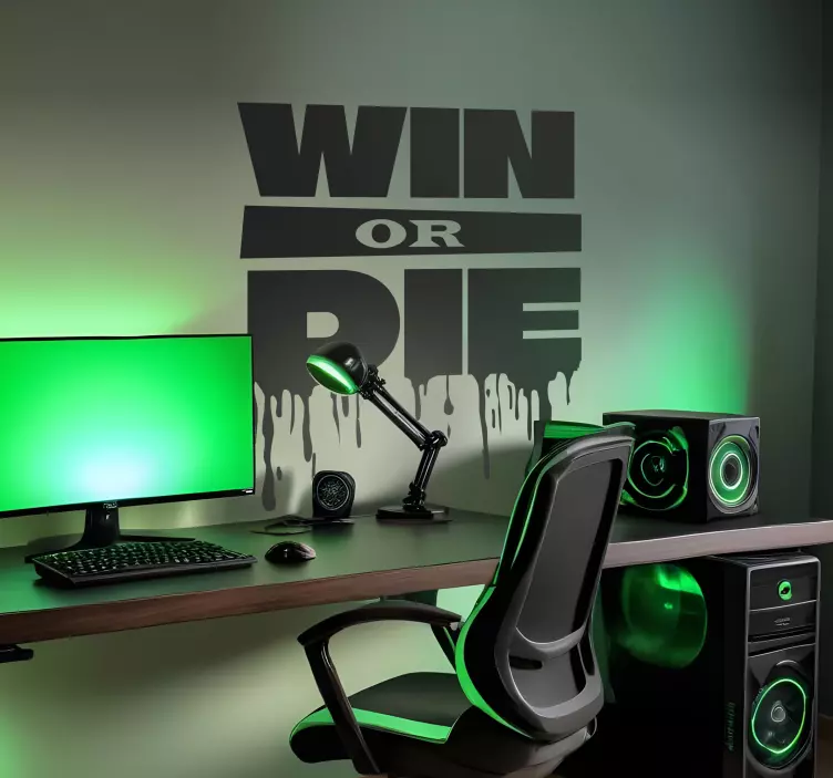 Autocolante de videojogos vencer ou morrer - TenStickers