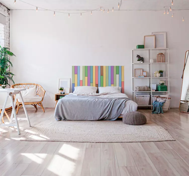 Adesivos autocolantes cabeceira Pranchas de cabeceira coloridas - TenStickers