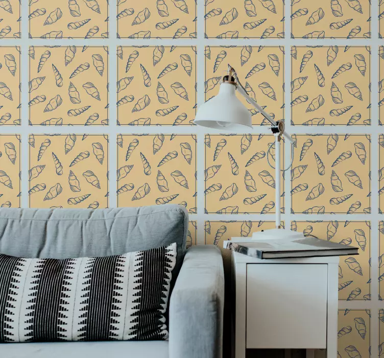 Autocolantes azulejos decorativos Ladrilhos de vinil de concha - TenStickers