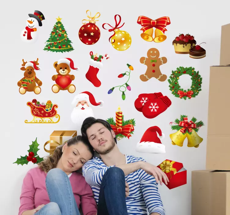 Adesivos de decoração de natal - TenStickers