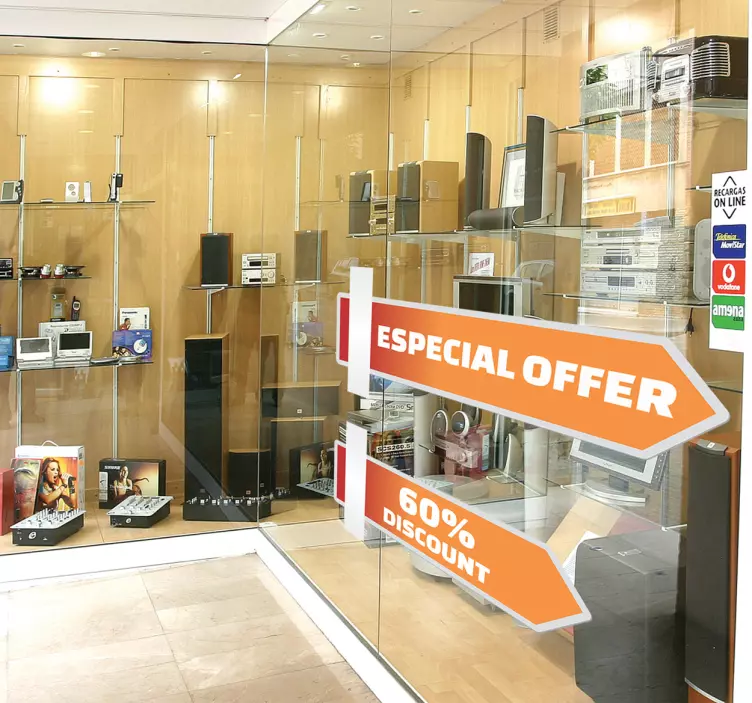 Adesivos de seta de indicação - TenStickers