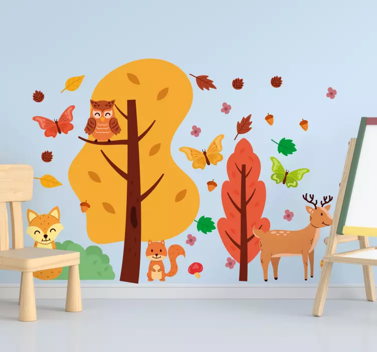 Vinis animais Animal infantil estilo nórdico - TenStickers