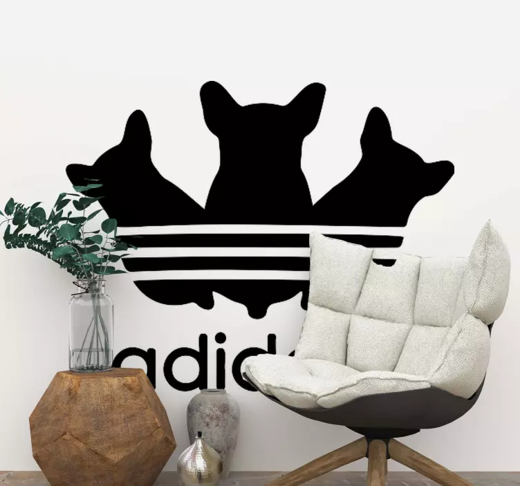 autocolante de adidas amando animais adidas - TenStickers