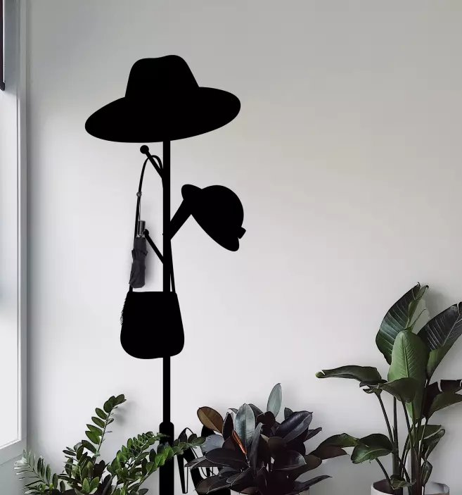 Autocolante cabide Roupa de mulher - TenStickers