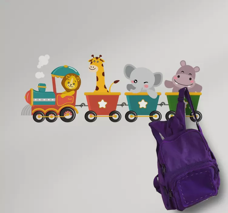 Autocolante cabide Treinar com animais - TenStickers