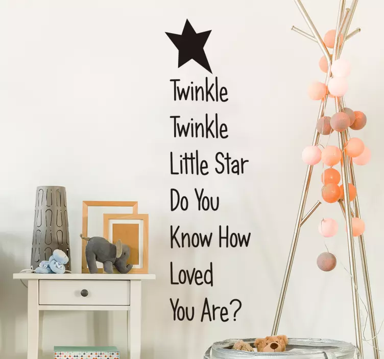 Autocolande infantil twinkle little star - TenStickers