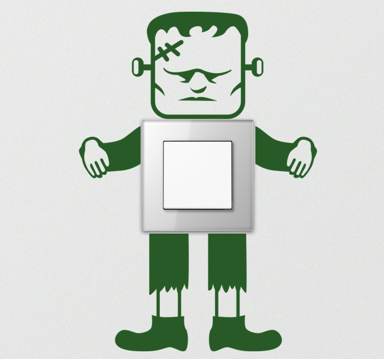 Autocolanrte interruptor monstro Frankenstein - TenStickers