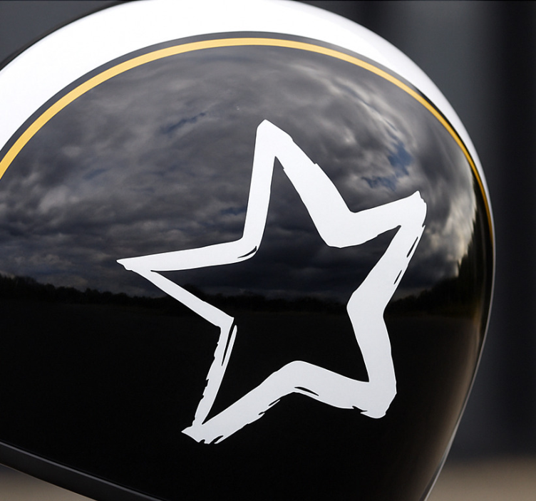 Autocolante animal estrela pintada à mão - TenStickers