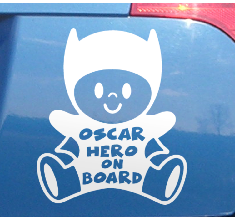 Autocolante animal figura de herói personalizável - TenStickers