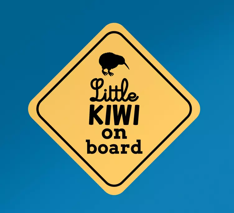 Autocolante animal prancha pequeno kiwi - TenStickers