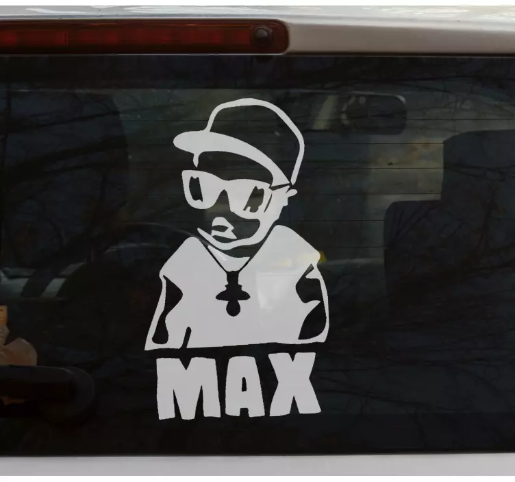 Autocolante animal silhueta de personagem estilosa - TenStickers