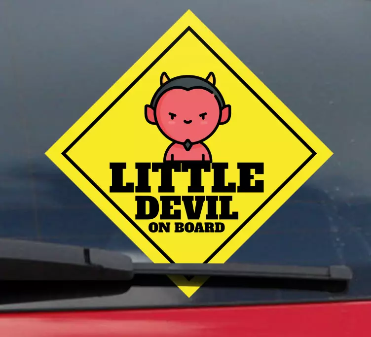 Autocolante animal símbolo do pequeno diabo - TenStickers