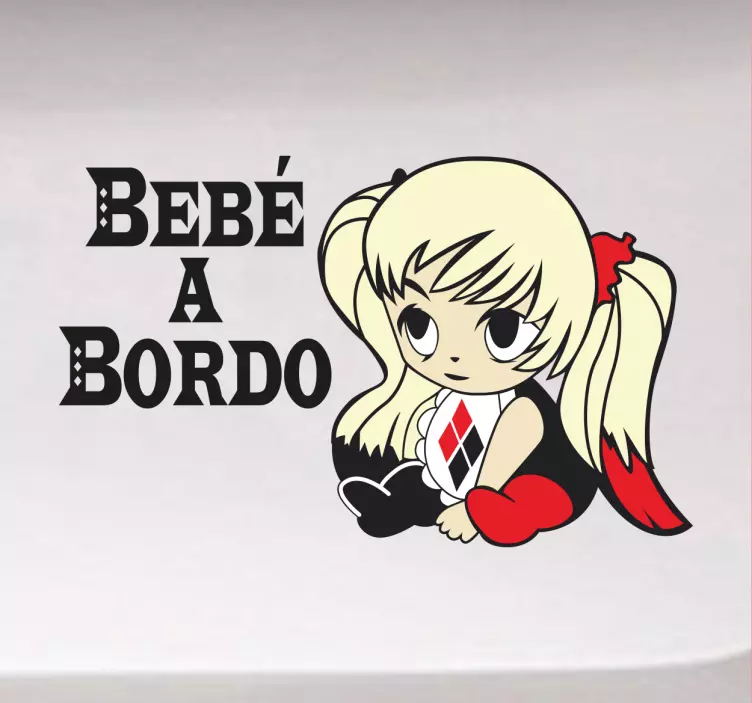 Autocolante boneca bebé a bordo - TenStickers