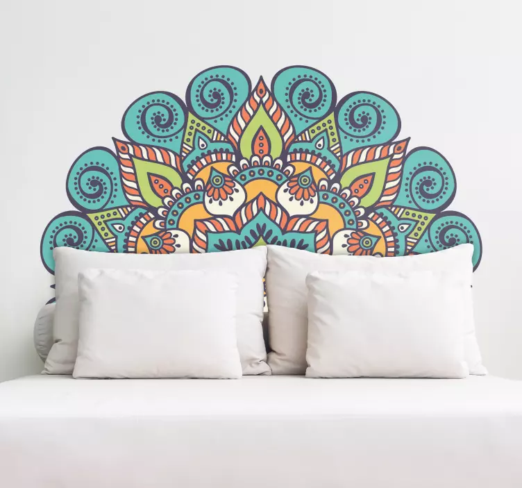 Autocolante cabeceira estilo Mandala - TenStickers