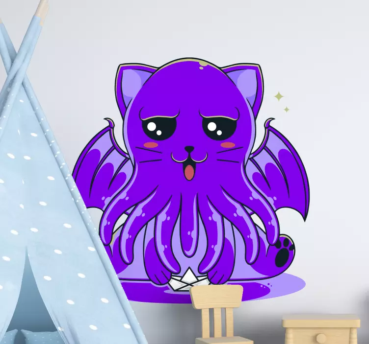 Autocolante decorativo cartoon Monstro galáxia anime - TenStickers