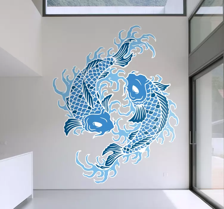 Vinis animais vinis decorativos oriental pisces - TenStickers