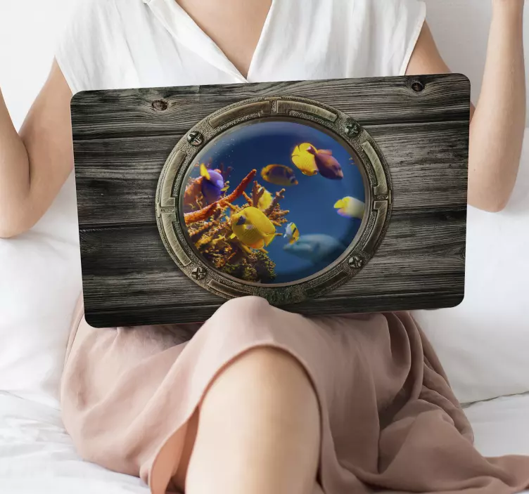 Autocolante com vista para peixes - TenStickers