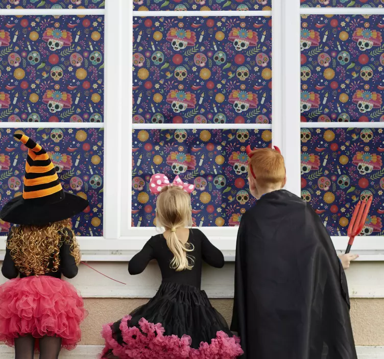 Autocolante de acontecimentos para janelas Dia dos Mortos - TenStickers