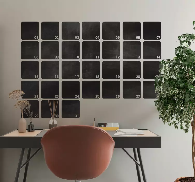 Autocolante de ardósia de planejador de mês - TenStickers