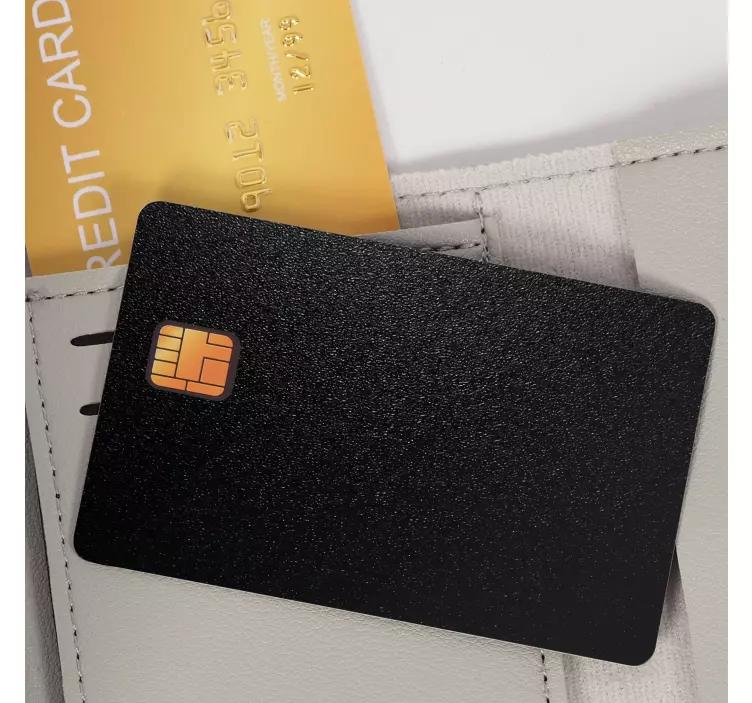 autocolante de cartão de crédito com fundo de textura escura - TenStickers