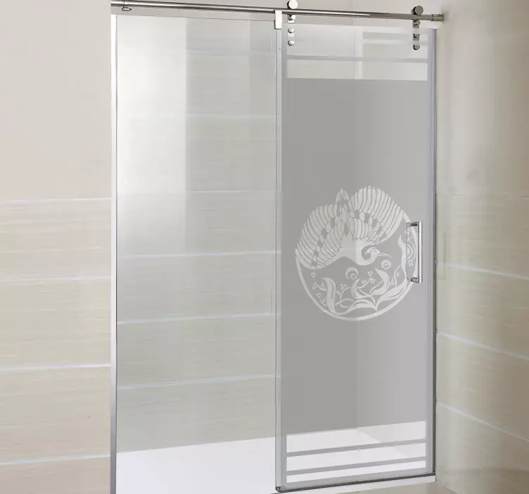 Autocolante de chuveiro Fénix - TenStickers