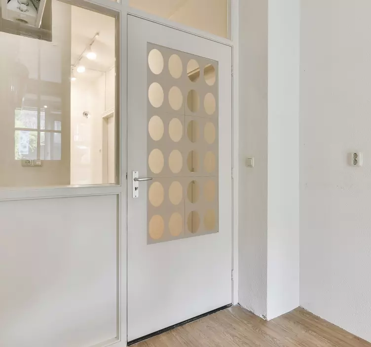 Autocolante decorativo de círculos Círculos para porta - TenStickers