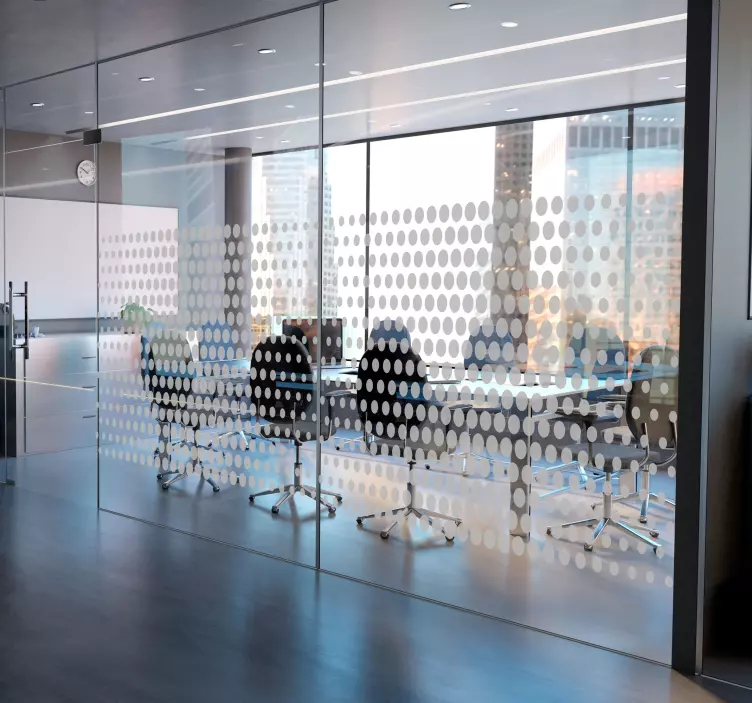 Autocolante decorativo de círculos tops para oficina - TenStickers