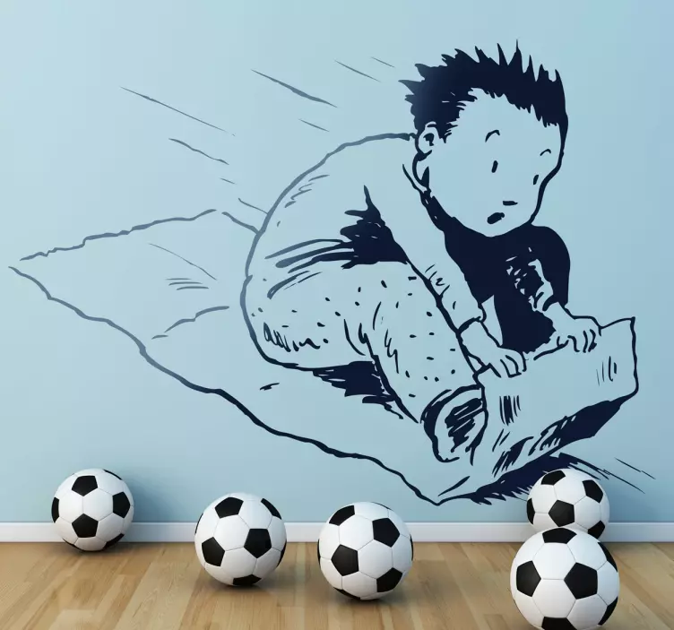 Autocolante de crianças de trenó de papelão - TenStickers