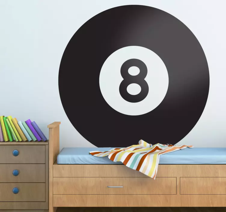 Autocolante de desporto 8 ball - TenStickers