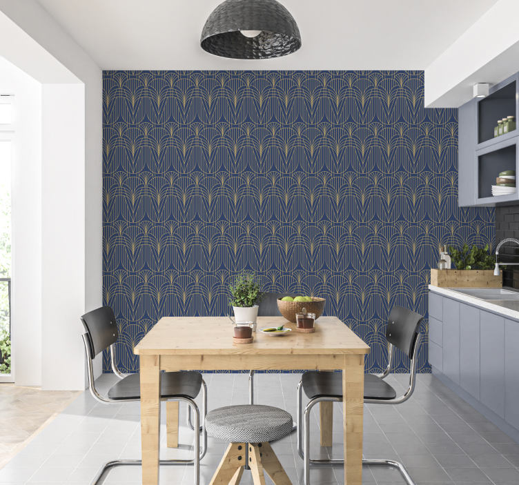 Autocolante decorativo de estampados padrão Art Deco com detalhes - TenStickers