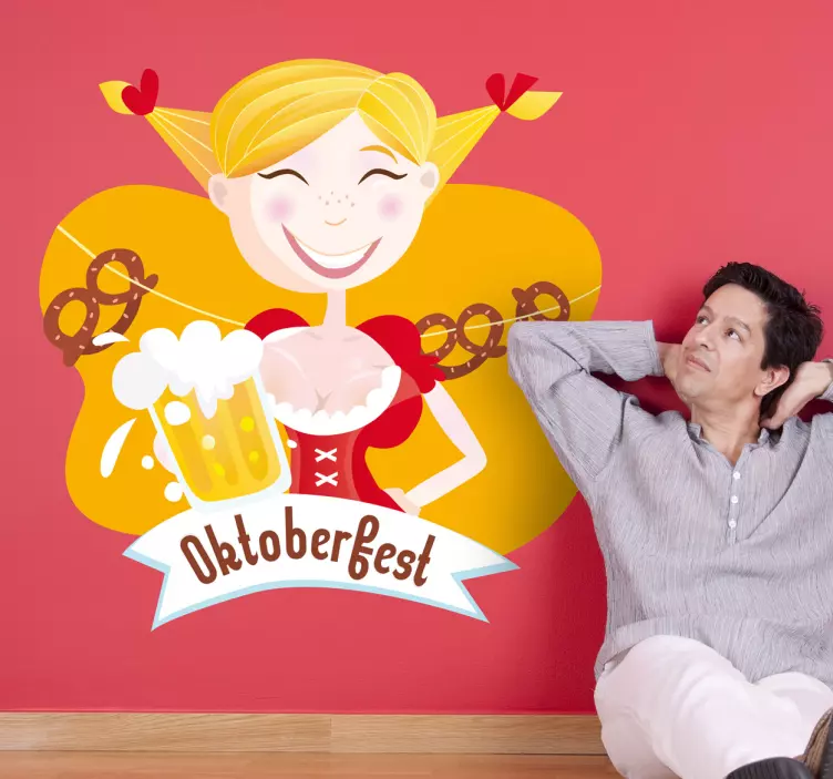 Autocolante de festa de cerveja oktoberfest - TenStickers