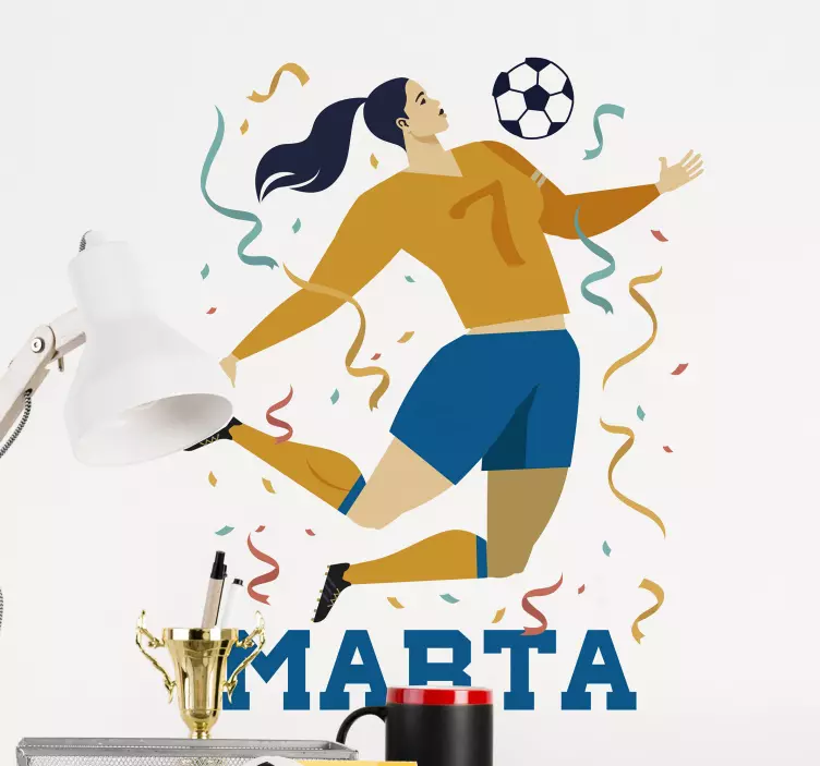 Vinil autocolante decorativo Copa do mundo feminina - TenStickers