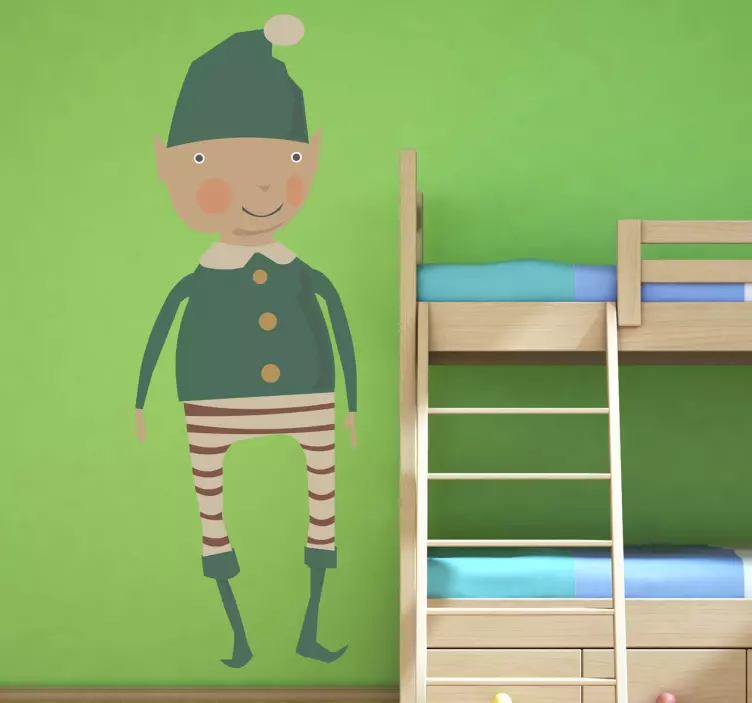 Autocolante de ilustrações duende do natal - TenStickers